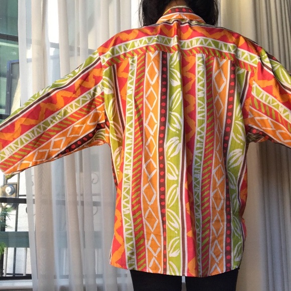 💼🎉HP🎉Vintage Leslie Fay Oversized Blouse - Picture 3 of 4